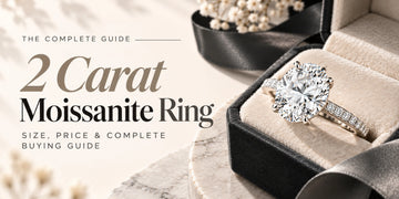 2 Carat Moissanite Ring Size, Price & Complete Buying Guide
