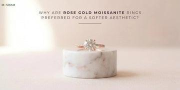 Rose gold Moissanite Ring 