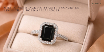 What Gives Black Moissanite Engagement Rings Their Bold Appearance?
