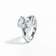 5 CT Pear Cut Moissanite Engagement Wedding Ring