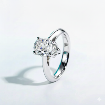 VVS1 2.5CT Pear Cut Engagement Ring