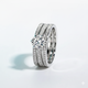1 CT Moissanite Engagement Bridal Ring Set