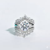 4.6 Carat D Color Moissanite Engagement Wedding Ring