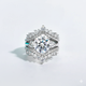 4.6 Carat D Color Moissanite Engagement Wedding Ring