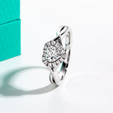 0.5 CT Heart Cut Infinity Moissanite Engagement Ring