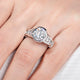 3 CT Round Cut Moissanite Engagement Ring