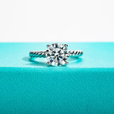 VVS1 D Color 2CT/3CT Moissanite Engagement Ring