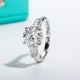 3 CT Round Cut Moissanite Engagement Ring