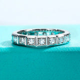 2.2MM Princess Cut Eternity Moissanite Band