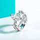 3CT Marquise Cut Moissanite Crown Bridal Set