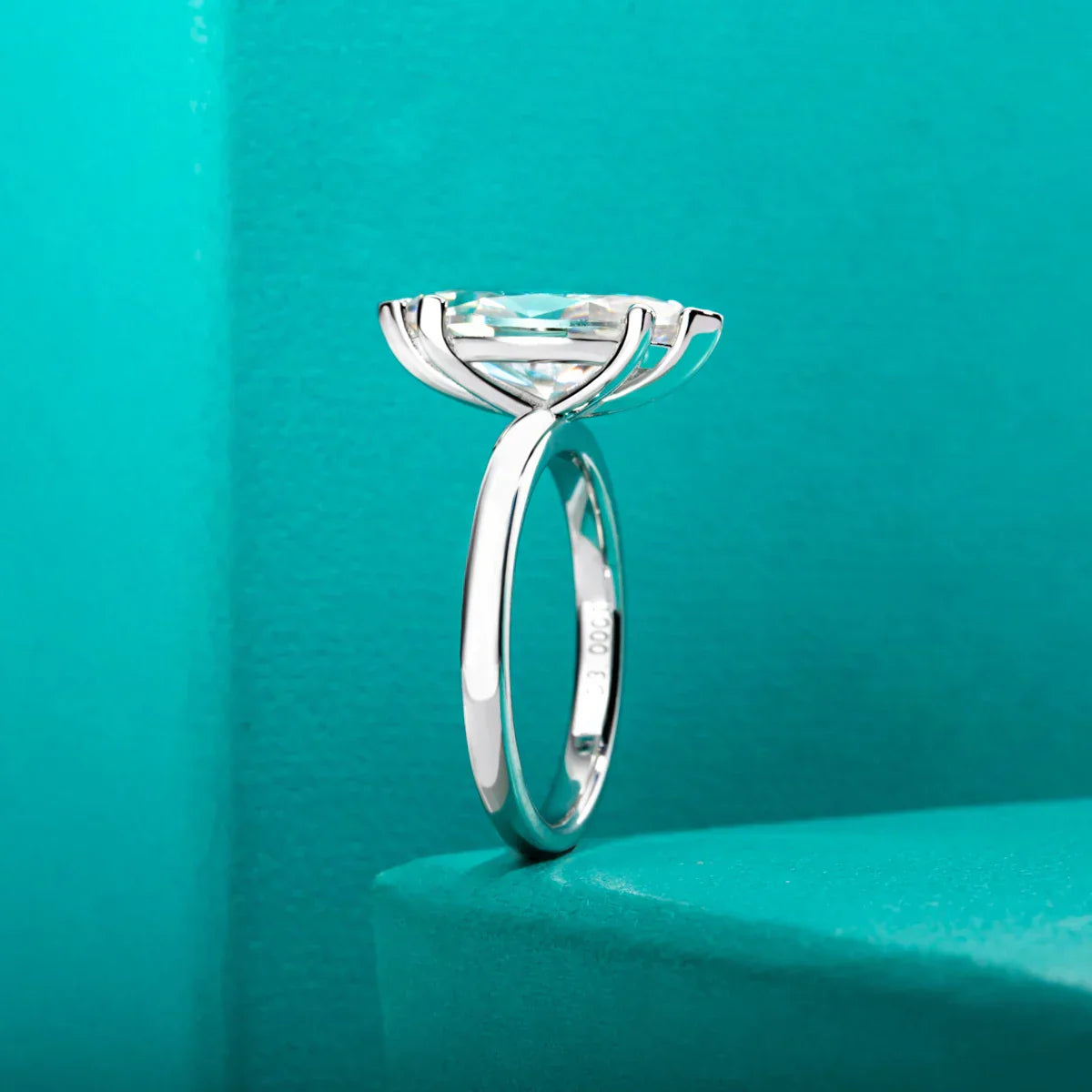 3 CT D Color Marquise Cut Moissanite Engagement Wedding