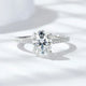VVS1 D Color 3 CT Oval Cut Moissanite Engagement Ring