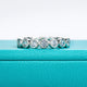 3MM Round Cut D Color Moissanite Eternity Band