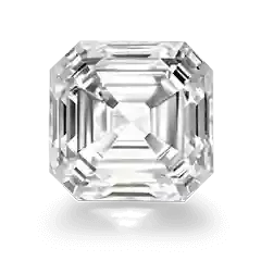Asscher cut moissanite
